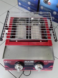 Kompor Bakaran Segala Sate Tenaga Bara Dua Tungku