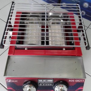 Kompor Bakaran Segala Sate Tenaga Bara Dua Tungku