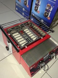 Kompor Bakaran Segala Sate Tenaga Bara Dua Tungku (4)