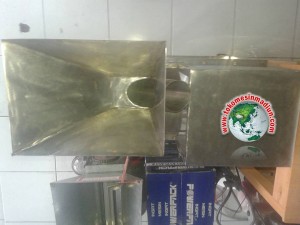 mesin pengiris tampak dari atas
