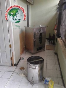 pengiriman mesin oven pengering ikan asin & spinner peniris minyak