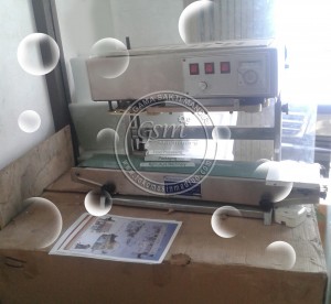 mesin continuous band sealer stand model