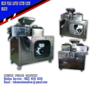 mesin peras santan sistem screw stainless steel di madiun