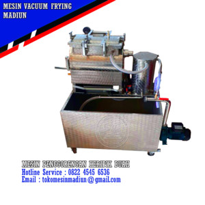 mesin vacuum frying penggorengan keripik buah kapasitas 1.5 kg