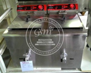 Mesin Gas Deep Fryer Double Tank