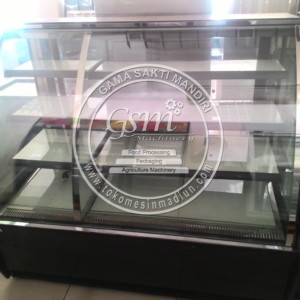 Mesin Showcase Pemanas dan Pendingin Kue