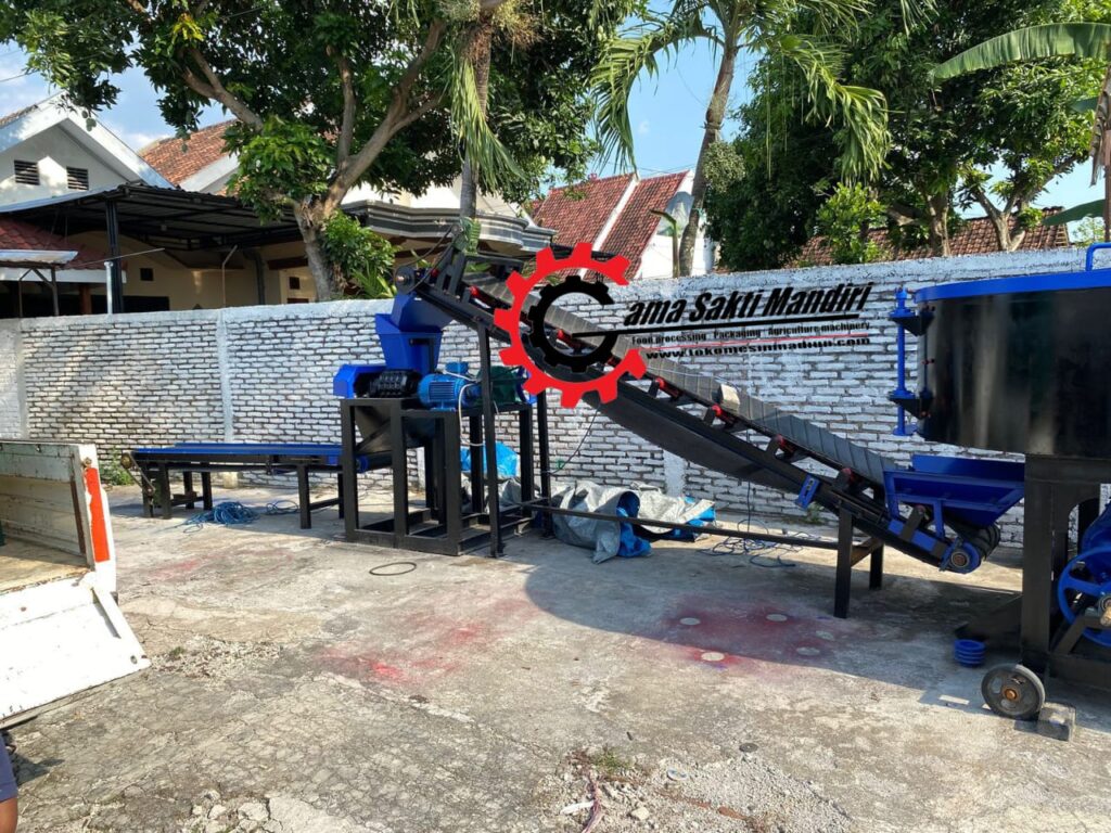 mesin cetak briket otomatis model bantal